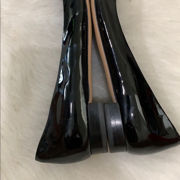 Via Spiga | black leather pointed toe flat shoe - Picture 10 of 12